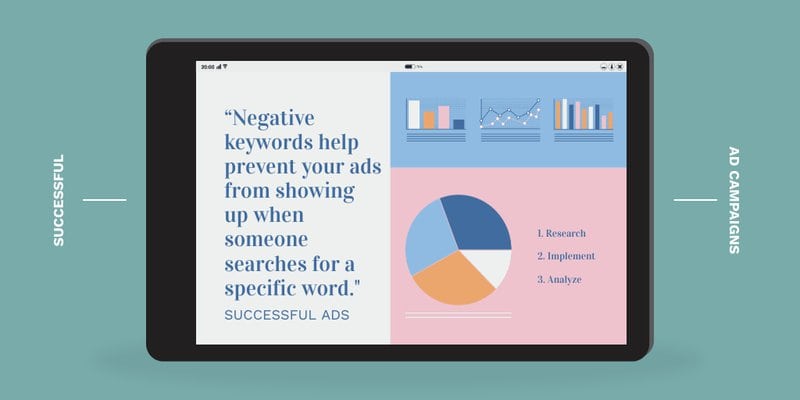 Negative keywords help prevent wasted spend