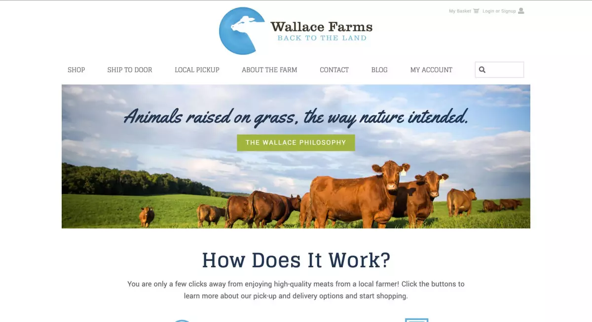 Wallace Farms website
