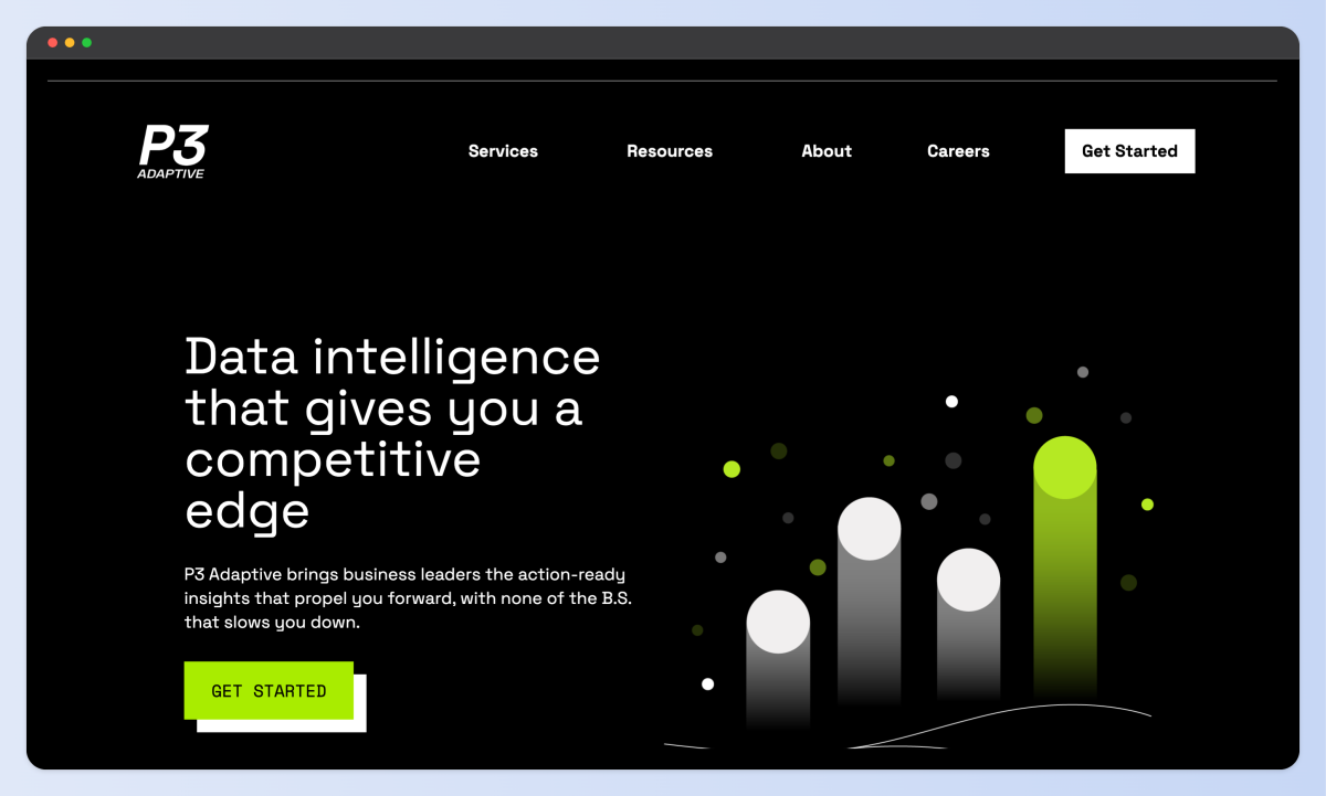 P3 Adaptive website